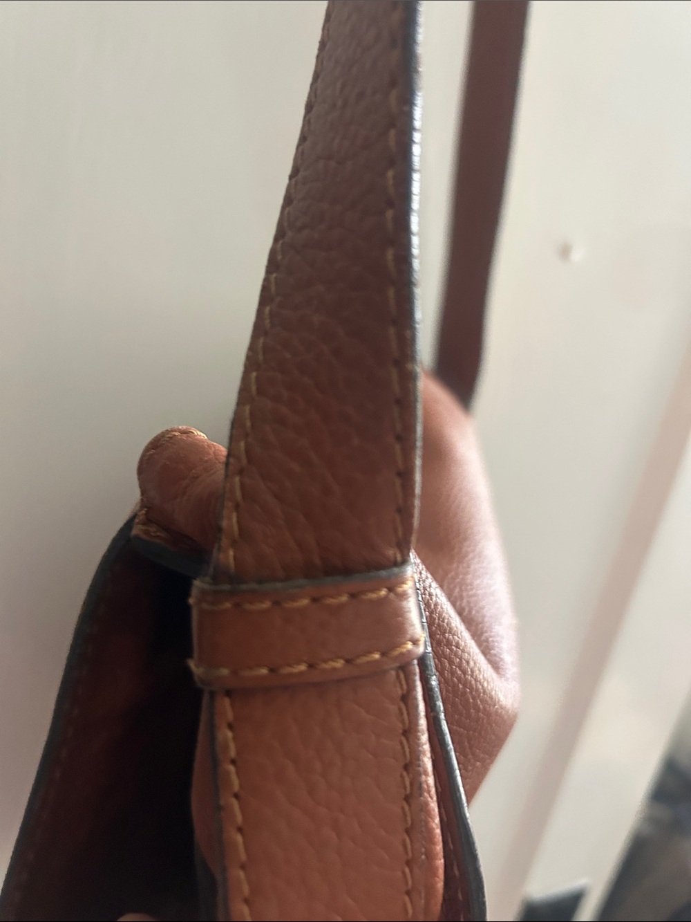 Chloé Tan Leather Marcie Saddle Crossbody Bag - Picture 8 of 14